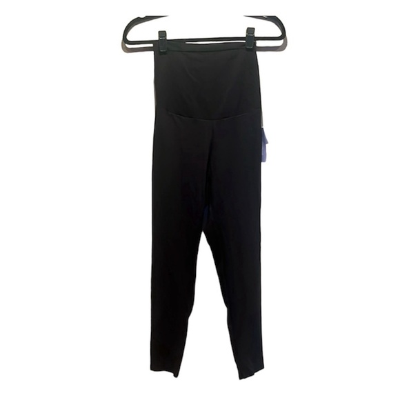 Motherhood Pants - New Motherhood Maternity Black Leggings Over the Waist Panel Size Large NWT